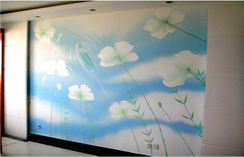 镇巴画墙绘怎么画好白云的蓬松感？