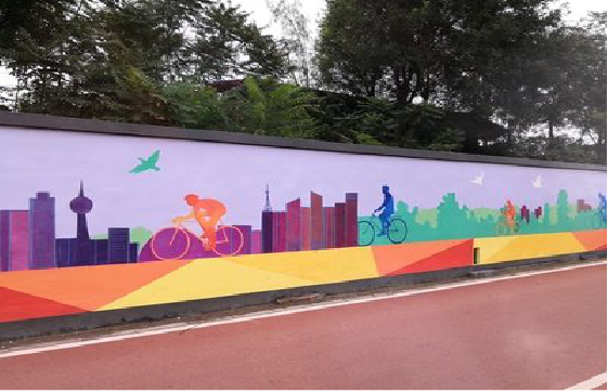 镇巴墙体彩绘-围墙