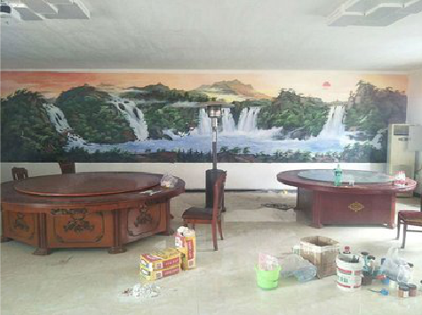 镇巴墙绘-写实风景